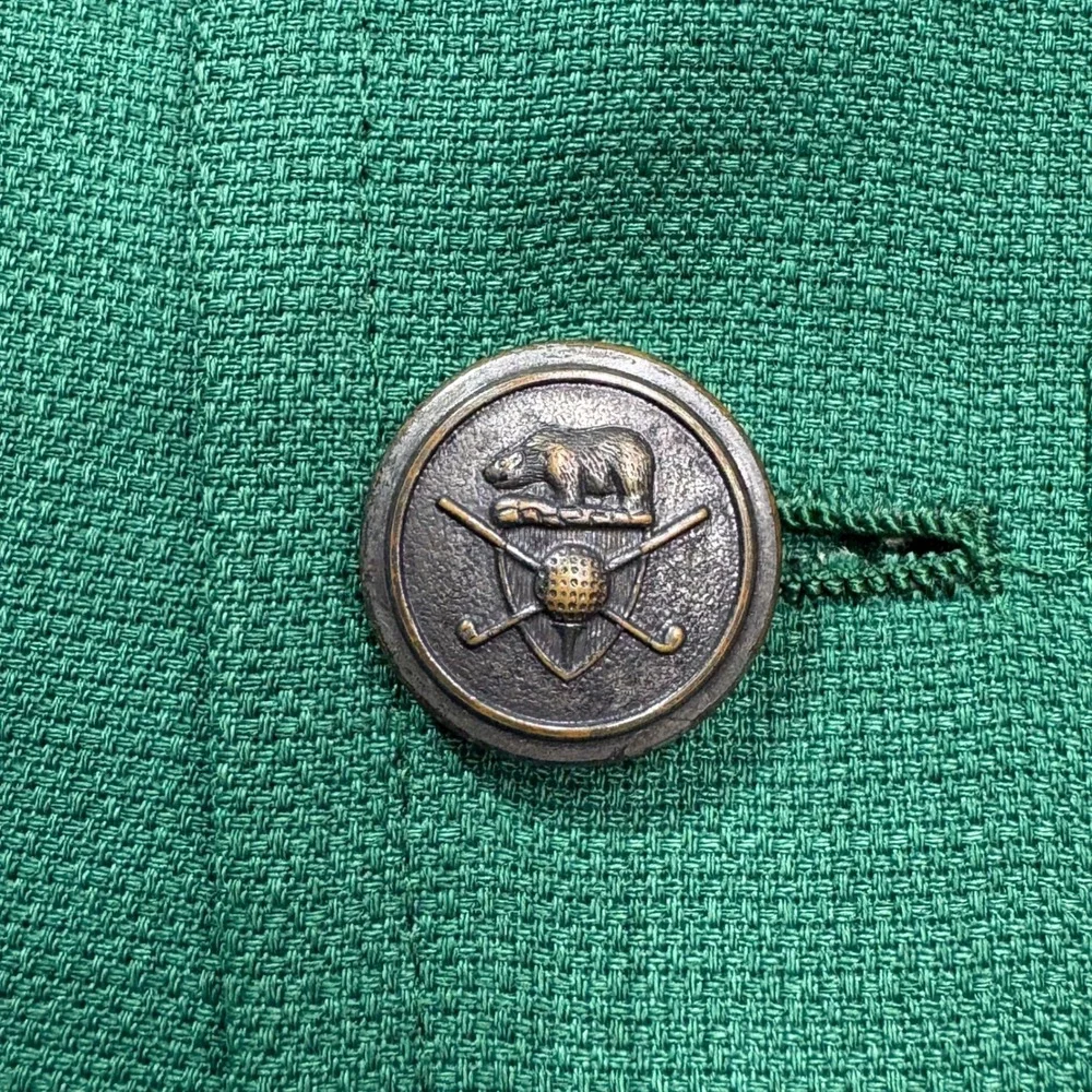 Hart Schaffner & Marx Jack Nicklaus Green Blazer Sport Coat Golden Bear Vintage